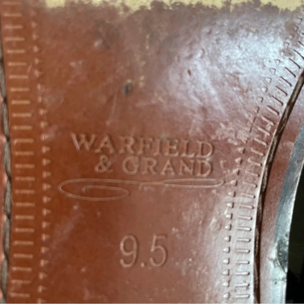 Warfield & Grand Hastings mens two tone brogue oxford wingtip brown academia